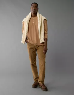 AE Flex Corduroy Athletic Fit Pant Medium Brown 10 AE Flex Corduroy Athletic Fit Pant Medium Brown -American Eagle Fashion 0178 5025 202 os