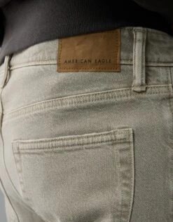 AE EasyFlex +TENCEL™ Fibers Slim Straight Jean Dune Khaki -American Eagle Fashion 0178 5106 204 d2