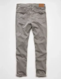 AE EasyFlex Ripped Athletic Skinny Jean Light Faded Gray -American Eagle Fashion 0178 5180 007 b