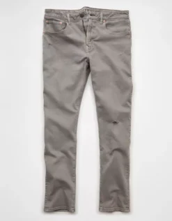 AE EasyFlex Ripped Athletic Skinny Jean Light Faded Gray -American Eagle Fashion 0178 5180 007 f
