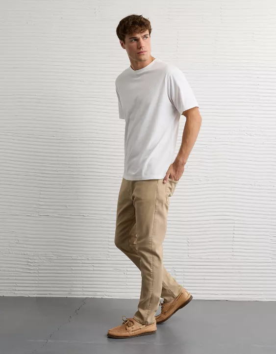 AE 24/7 AirFlex+ Temp Tech Athletic Skinny Jean Campus Khaki 5 AE 24/7 AirFlex+ Temp Tech Athletic Skinny Jean Campus Khaki - Image 5