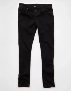 AE 24/7 AirFlex+ Temp Tech Athletic Skinny Jean Bold Black -American Eagle Fashion 0178 5264 064 f