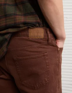 AE EasyFlex +TENCEL™ Fibers Slim Straight Jean Chocolate -American Eagle Fashion 0178 5296 285 d2
