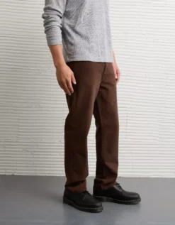 AE EasyFlex +TENCEL™ Fibers Original Straight Jean Dark Brown -American Eagle Fashion 0178 5297 203 os