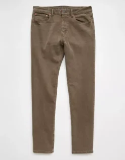 AE EasyFlex Athletic Straight Jean Dark Brown -American Eagle Fashion 0178 6969 203 f