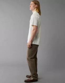 AE EasyFlex Athletic Straight Jean Dark Brown -American Eagle Fashion 0178 6969 203 os