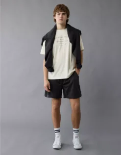 AE 24/7 Graphic T-Shirt Heather Gray