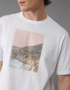 AE 24/7 Graphic T-Shirt White -American Eagle Fashion 0181 4422 100 d2
