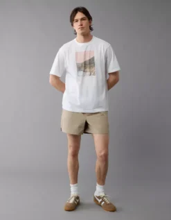 AE 24/7 Graphic T-Shirt White -American Eagle Fashion 0181 4422 100 os