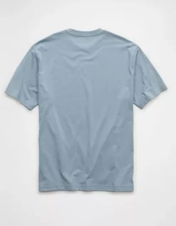 AE 24/7 Graphic T-Shirt Light Blue -American Eagle Fashion 0181 4422 401 b