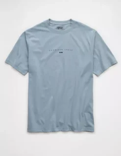 AE 24/7 Graphic T-Shirt Light Blue -American Eagle Fashion 0181 4422 401 f