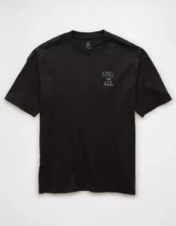 AE Pride Graphic T-Shirt Black -American Eagle Fashion 0181 4575 001 f