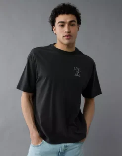 AE Pride Graphic T-Shirt Black -American Eagle Fashion 0181 4575 001 os