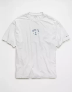AE Boxy Nautical Graphic T-Shirt White -American Eagle Fashion 0181 4650 100 f