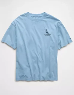 AE Boxy Nautical Graphic T-Shirt Soft Blue -American Eagle Fashion 0181 4652 440 f