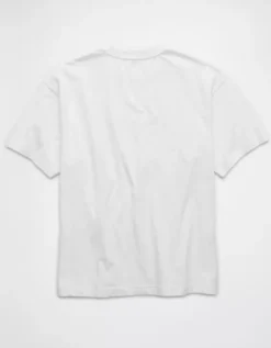 AE Boxy Logo Graphic T-Shirt White -American Eagle Fashion 0181 4653 100 b