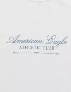 AE Boxy Logo Graphic T-Shirt White -American Eagle Fashion 0181 4653 100 d1
