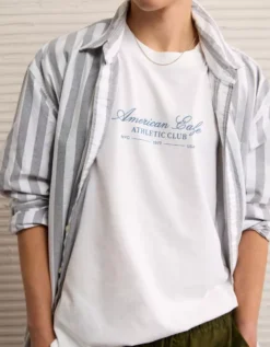 AE Boxy Logo Graphic T-Shirt White -American Eagle Fashion 0181 4653 100 l2