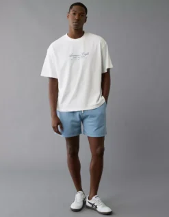 AE Boxy Logo Graphic T-Shirt White -American Eagle Fashion 0181 4653 100 os