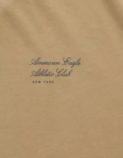 AE Boxy Logo Graphic T-Shirt Khaki -American Eagle Fashion 0181 4655 212 d1