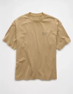 AE Boxy Logo Graphic T-Shirt Khaki -American Eagle Fashion 0181 4655 212 f