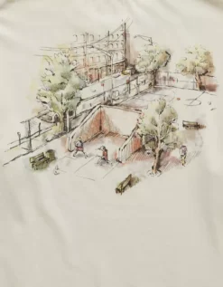 AE Boxy Logo Graphic T-Shirt Vintage Vanilla -American Eagle Fashion 0181 4656 123 d1