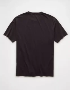 AE Logo Graphic T-Shirt Faded Black -American Eagle Fashion 0181 4664 094 b