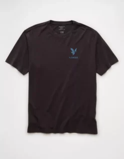 AE Logo Graphic T-Shirt Faded Black -American Eagle Fashion 0181 4664 094 f