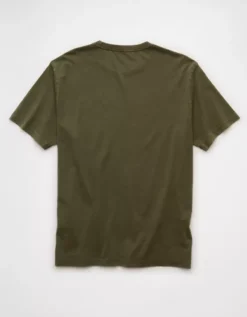 AE Logo Graphic T-Shirt Olive Daze -American Eagle Fashion 0181 4664 317 b