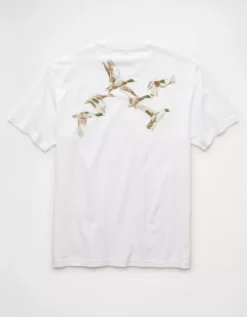 AE Logo Graphic T-Shirt White -American Eagle Fashion 0181 4667 100 b