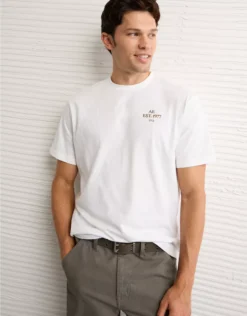 AE Logo Graphic T-Shirt White
