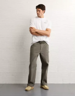 AE Logo Graphic T-Shirt White -American Eagle Fashion 0181 4667 100 os