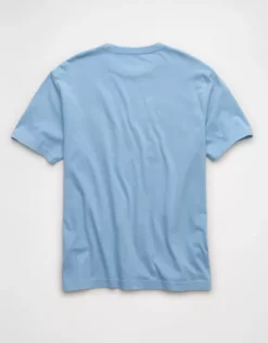 AE Graphic T-Shirt Soft Blue -American Eagle Fashion 0181 4675 440 b