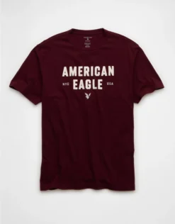 AE Graphic T-Shirt Wineberry