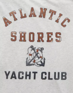 AE Boxy Nautical Graphic T-Shirt Heather Frost -American Eagle Fashion 0181 4732 062 d1