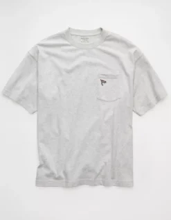 AE Boxy Nautical Graphic T-Shirt Heather Frost -American Eagle Fashion 0181 4732 062 f