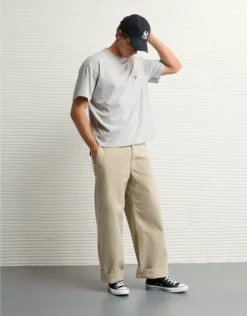 AE Boxy Nautical Graphic T-Shirt Heather Frost