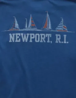 AE Boxy Nautical Graphic T-Shirt Jeweled Blue -American Eagle Fashion 0181 4733 420 d1