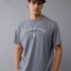 AE Lightweight Icon Logo Graphic T-Shirt Light Faded Gray