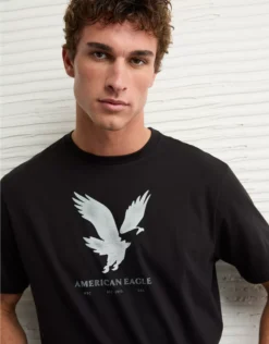 AE Lightweight Icon Logo Graphic T-Shirt Bold Black