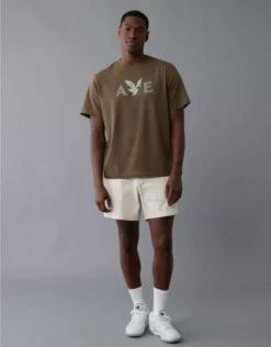 AE Lightweight Icon Logo Graphic T-Shirt Bunker Olive