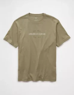 AE Lightweight Icon Logo Graphic T-Shirt Leaf Green -American Eagle Fashion 0181 4819 308 f