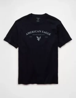 AE Lightweight Icon Logo Graphic T-Shirt Marbled Blue -American Eagle Fashion 0181 4819 417 f