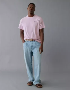 AE Lightweight Icon Logo Graphic T-Shirt Pastel Orchid