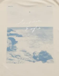 AE Logo Graphic T-Shirt Bone Khaki -American Eagle Fashion 0181 4824 210 d1