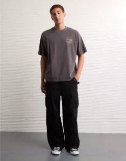 AE Boxy Destination Graphic T-Shirt Dark Gray