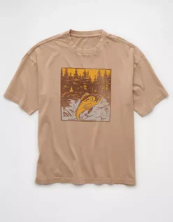 AE Boxy Graphic T-Shirt Khaki -American Eagle Fashion 0181 4920 212 f