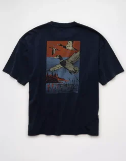 AE Boxy Destination Graphic T-Shirt Navy -American Eagle Fashion 0181 4920 410 b