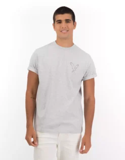 AE Embroidered T-Shirt Heather Gray