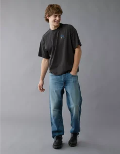 AE Boxy John Coltrane Graphic T-Shirt Ebony